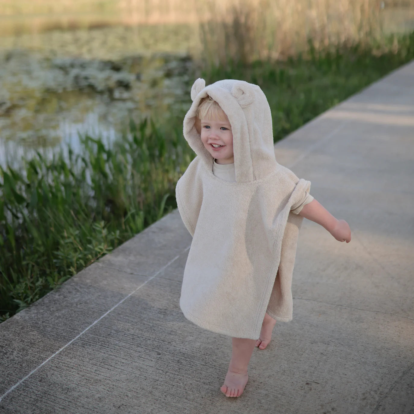 Mushie badponcho beer fog 1-3 jr