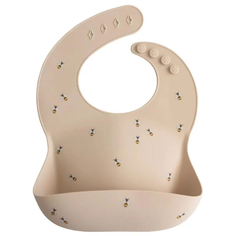Mushie silicone slab bees