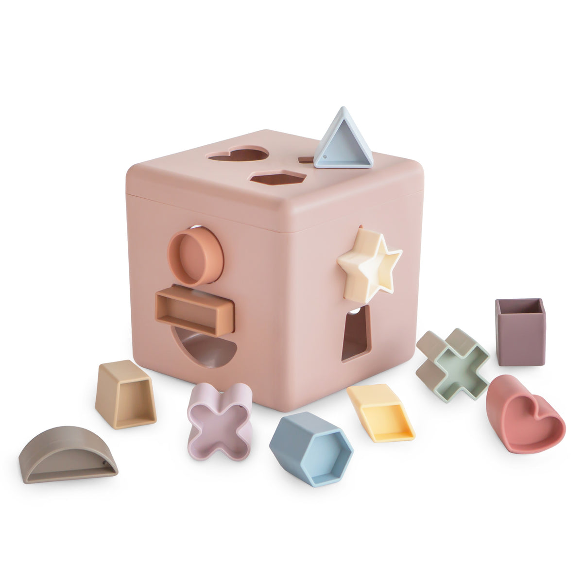 Mushie vormenstoof pastel pink  7006402 810052467054