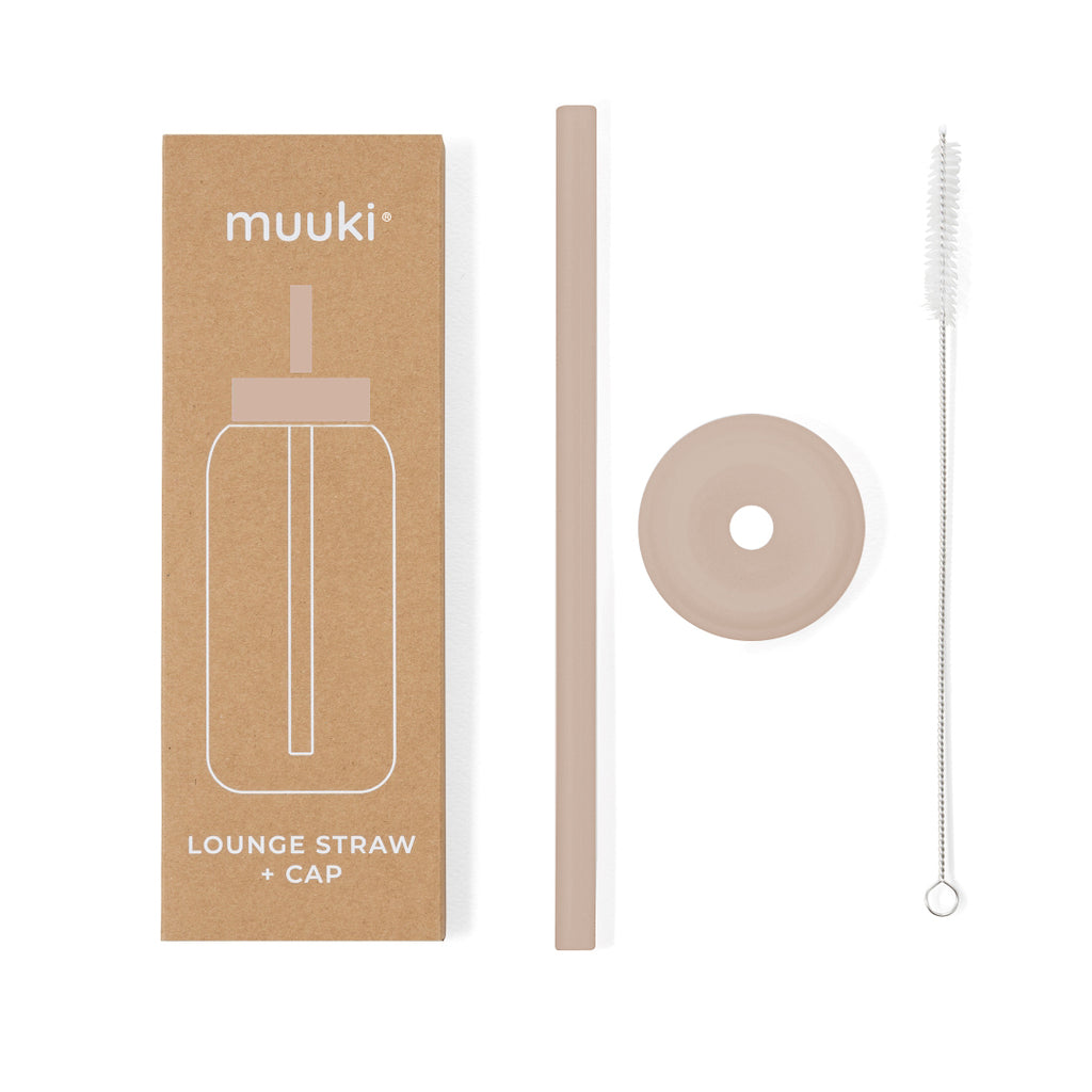 Muuki lounge straw + dop desert rose
