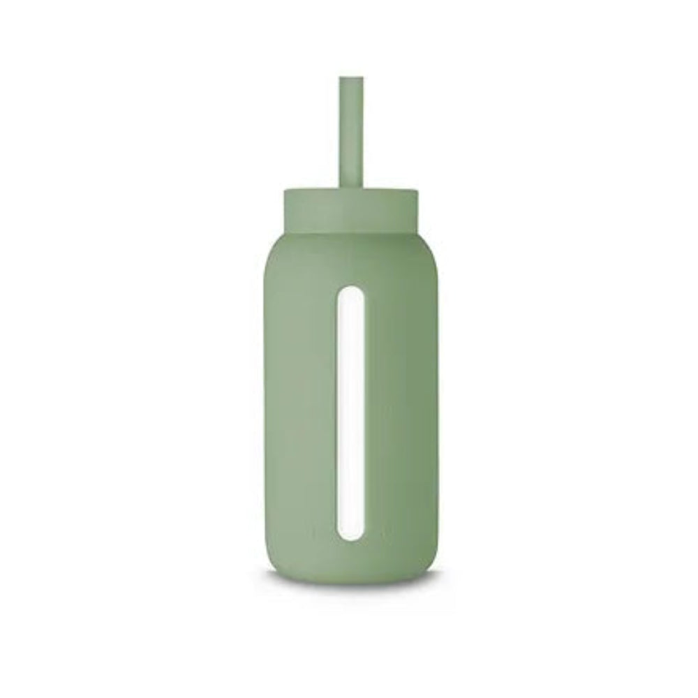 Muuki lounge straw + dop silver sageMUKSTRAW07b