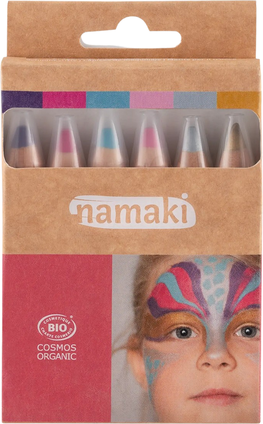 Namaki schminkpotloden magical worlds 6 kleuren 3 jr+