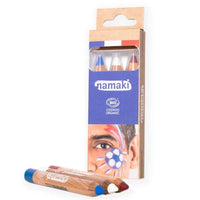 Namaki schminkpotloden rood wit blauw 3 jr+