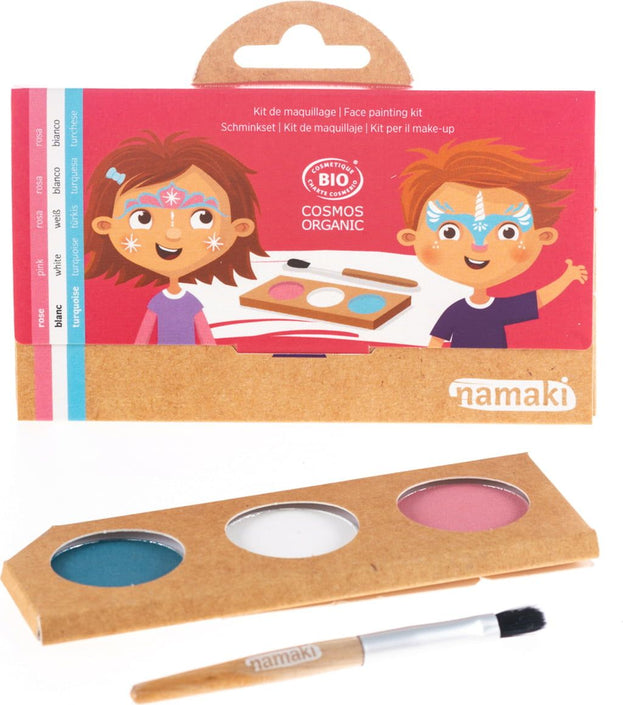 Namaki schminkset prinses en eenhoorn 3 kleuren 3 jr+