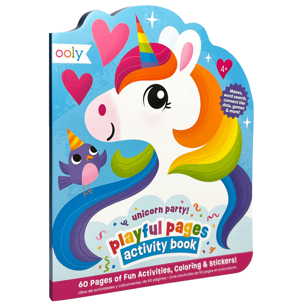 OOLY activity book unicorn party 4 jr+