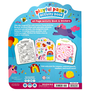 OOLY activity book unicorn party