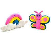 OOLY creatibles DIY air-dry clay kit Rainbow BFFs 6 jr+5