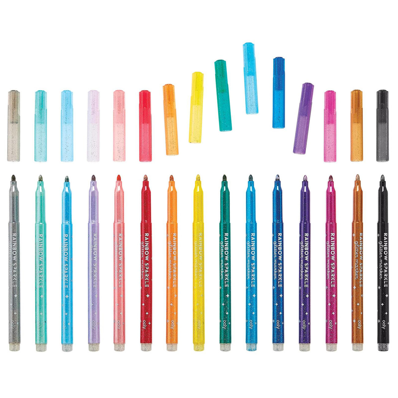OOLY rainbow sparkle glitter markers 15 stks 6 jr+