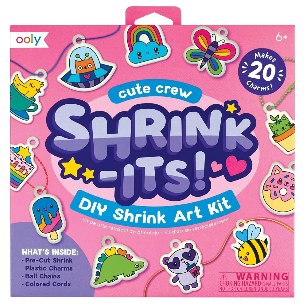 OOLY shrink-its DIY art kit Cute crew 6 jr+