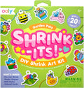 OOLY shrink-its DIY art kit Garden Pals 6 jr+