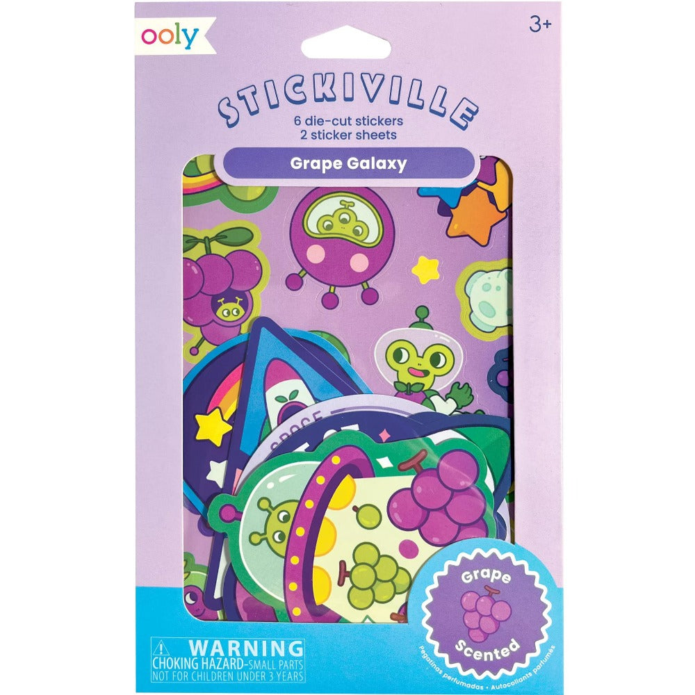 OOLY stickiville geurstickers Grape galaxy
