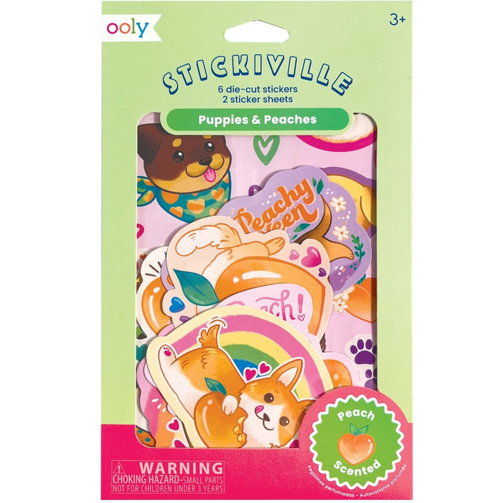 OOLY stickiville geurstickers Puppies & Peaches