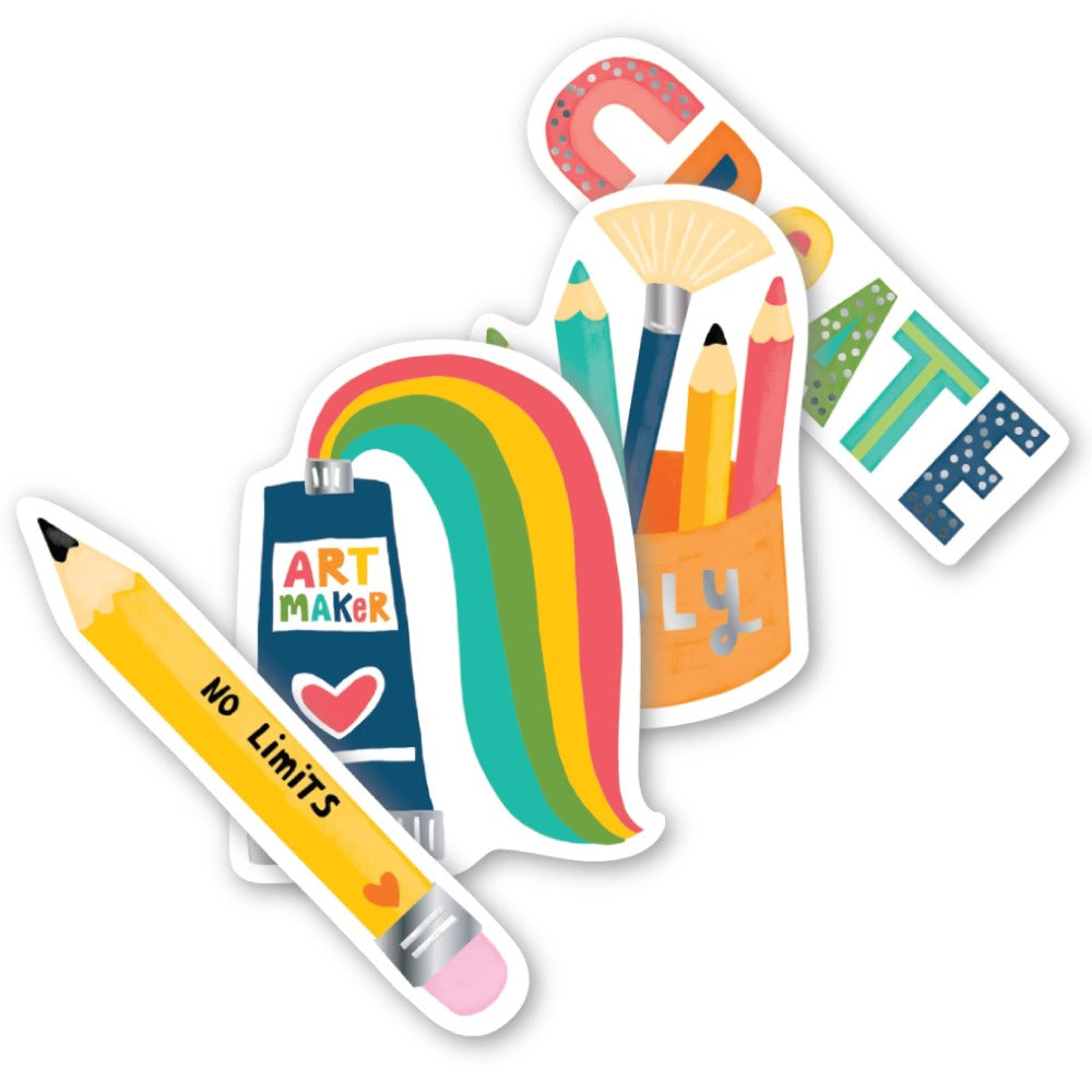 OOLY stickiville stickers Art maker vinyl 4 stks