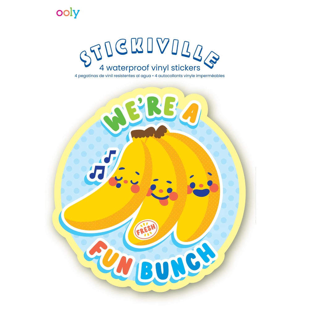 OOLY stickiville stickers Fruit friends vinyl 4 stks