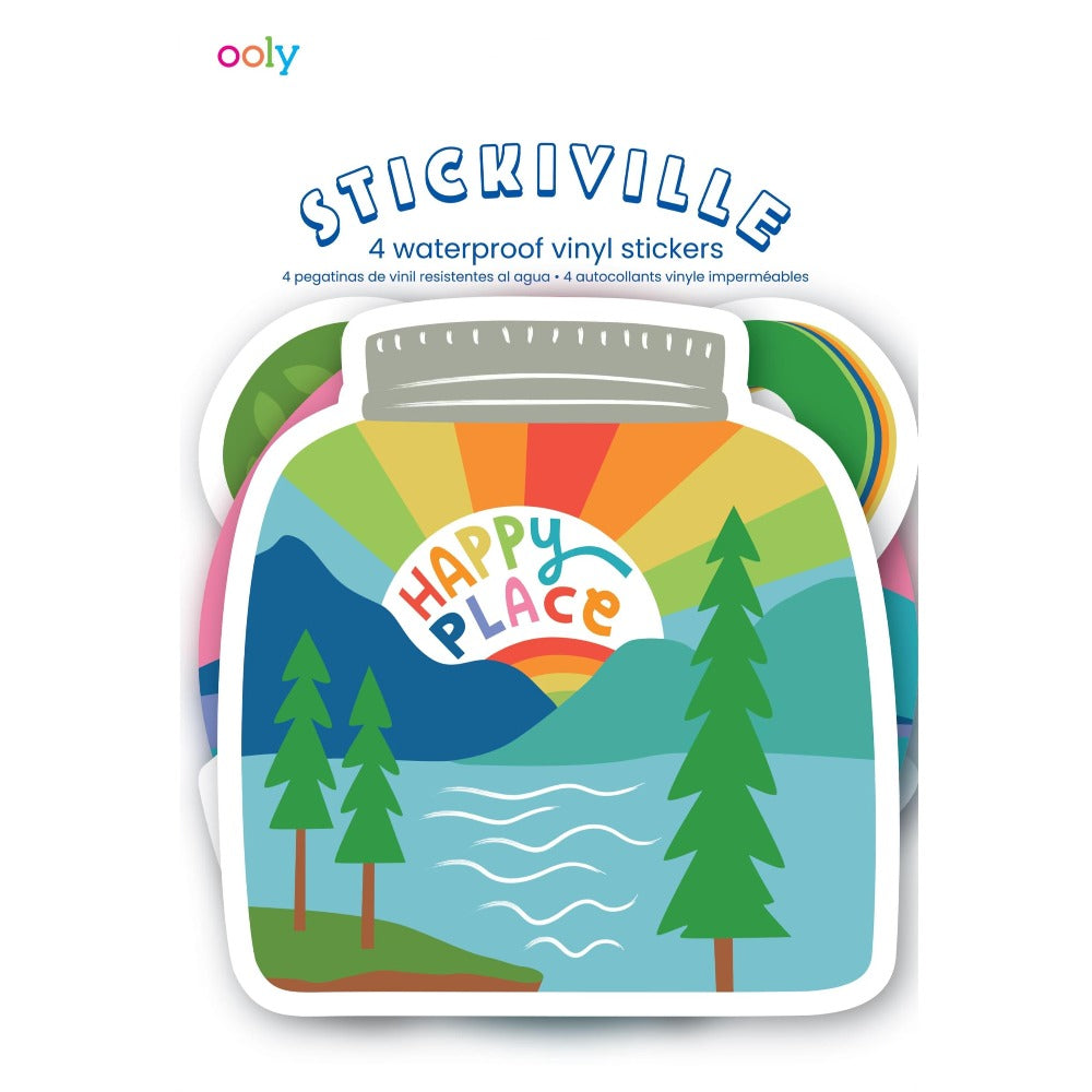 OOLY stickiville stickers Wild outdoors vinyl 4 stks