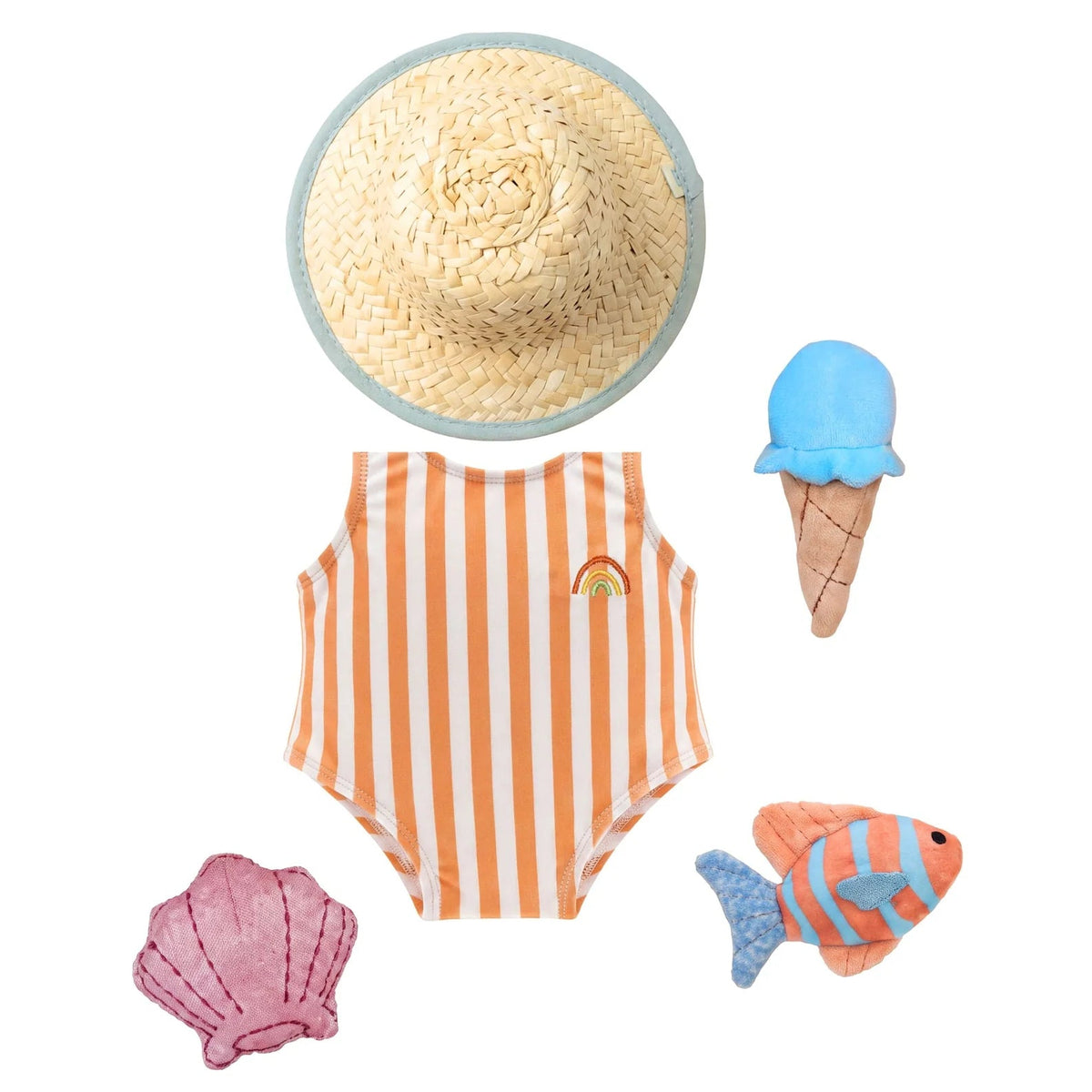 Olli Ella Dinkum Doll Boardwalk beach outfit set 3 jr+ kopen