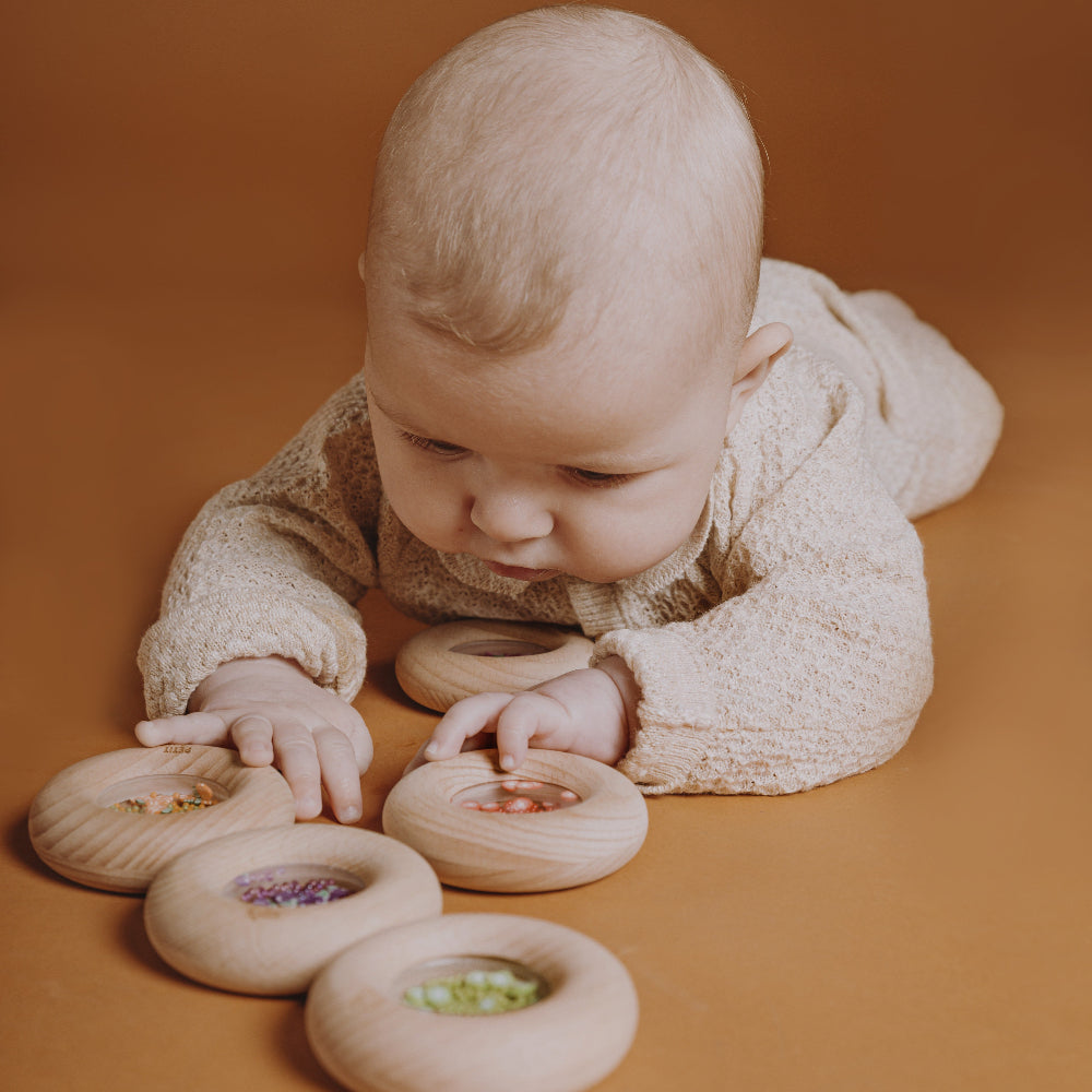 Petit Boum sensorische donut kiwi's 6 mnd + PBSDKIW