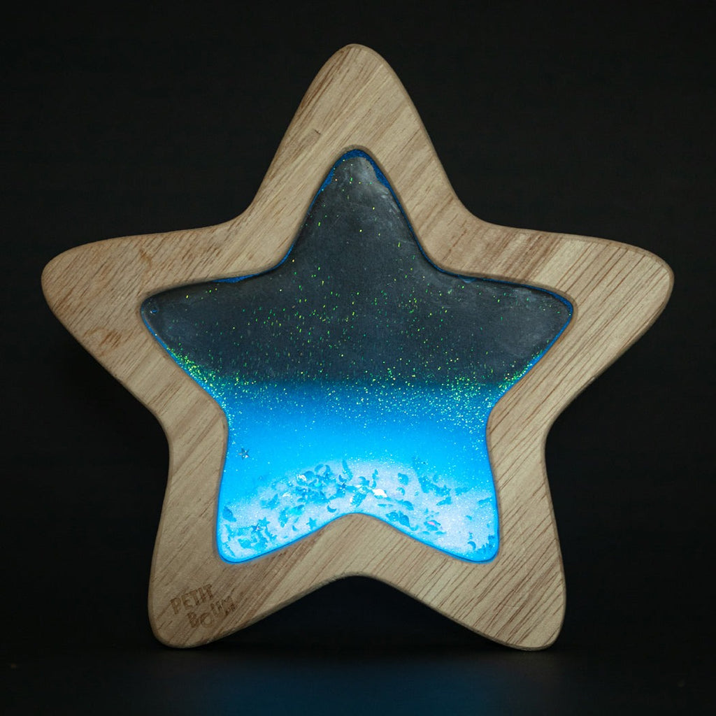 Petit Boum sensorische ster Orionis 6 mnd+  beukenhout + recyclebaar plastic