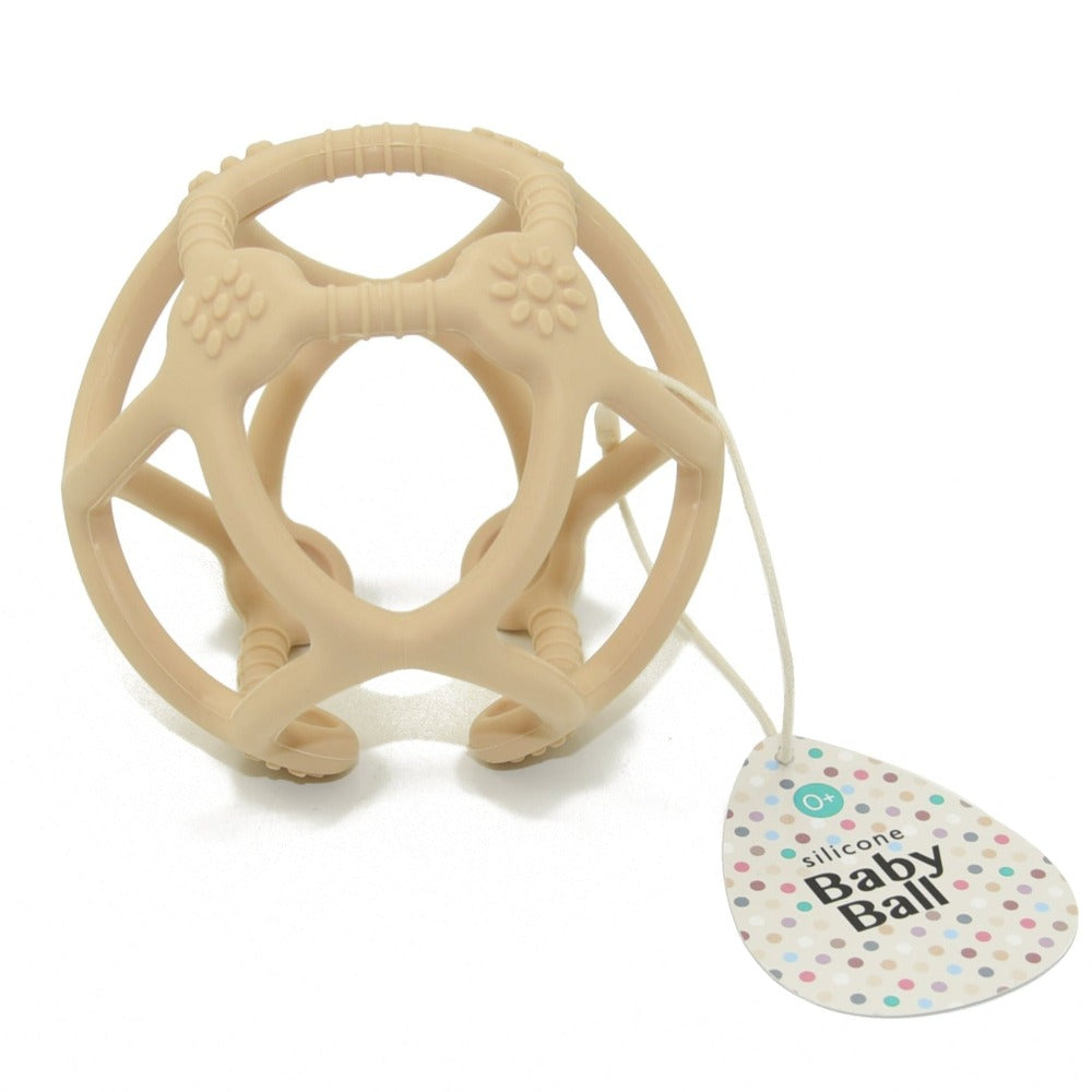 Petit Monkey bijtspeeltje bal honey peach 0 mnd+ kopen