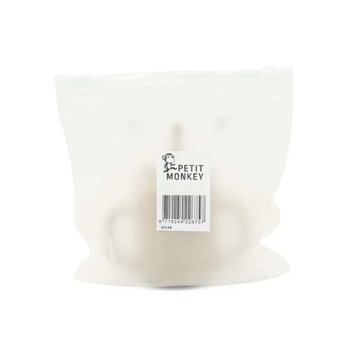 Petit Monkey siliconen sippy cup met oren taupe