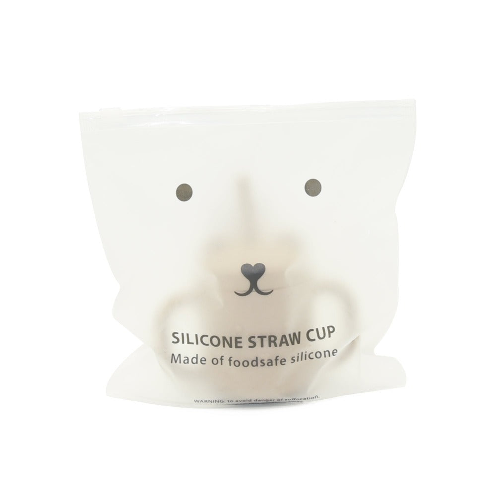 Petit Monkey siliconen sippy cup met oren taupe kopen