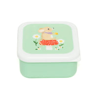 Petit Monkey snackbox set animals picnic 12 x 12 cm