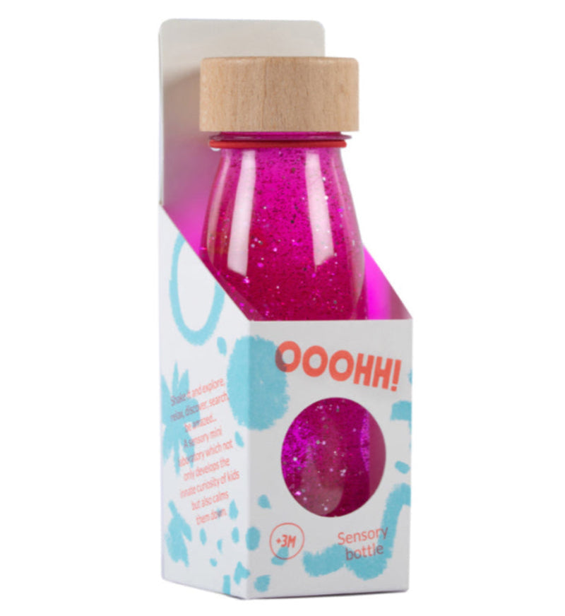 Petit Boum sensorische fles Float Pink 3 mnd+