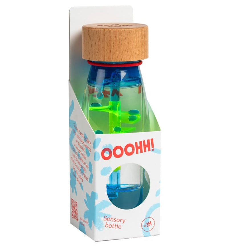 Petit Boum sensorische fles Move Spiral blue 3 mnd+