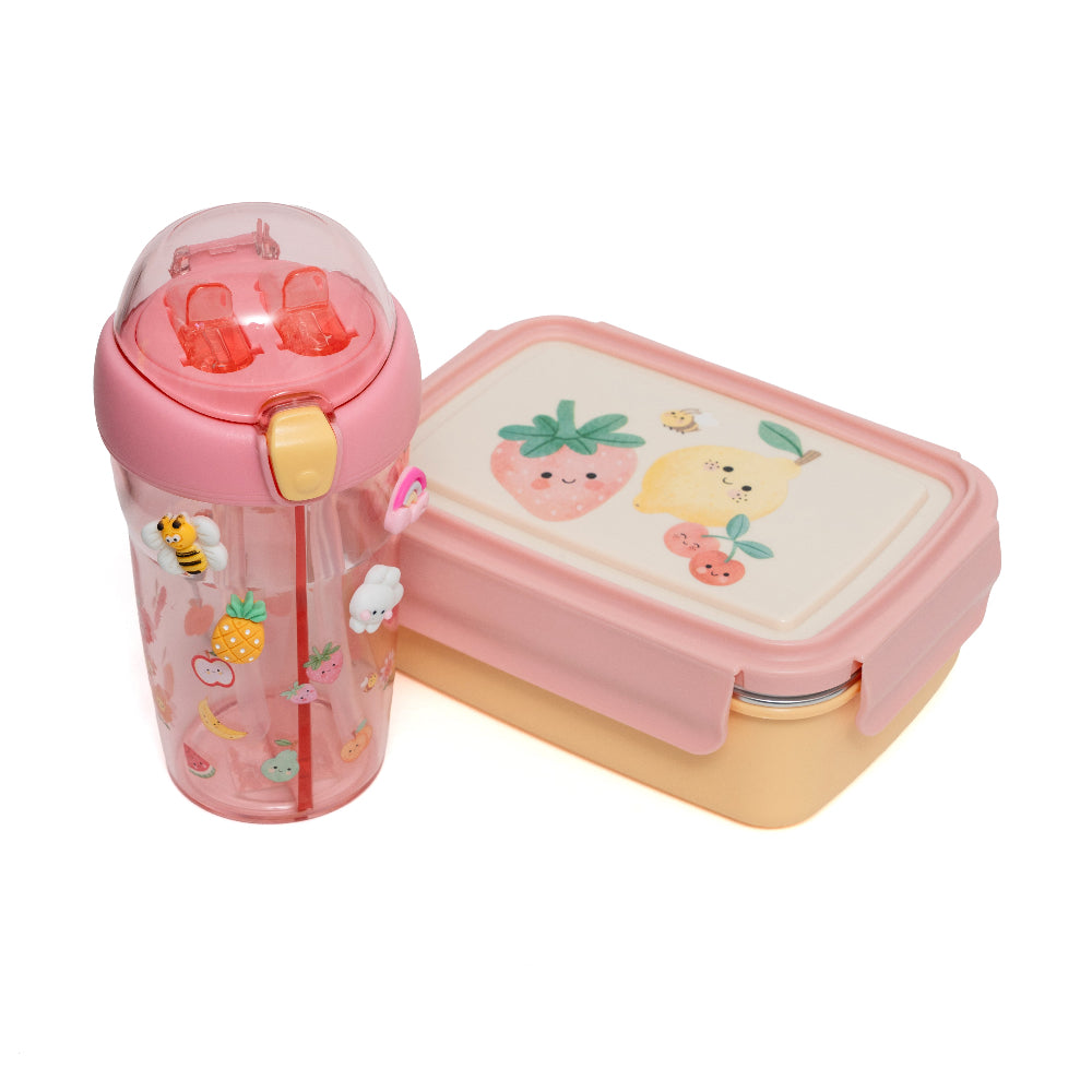 Petit Monkey 2 in 1 drinkfles Sparkling FruitsDB51-Ry