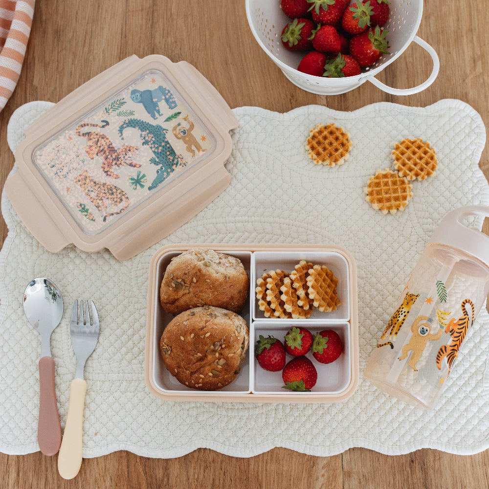Petit Monkey broodtrommel bento upside down animals 8719244226962