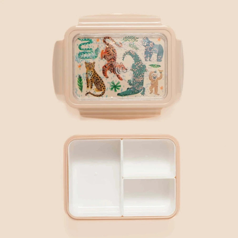 Petit Monkey broodtrommel bento upside down animalsLB54-Rd