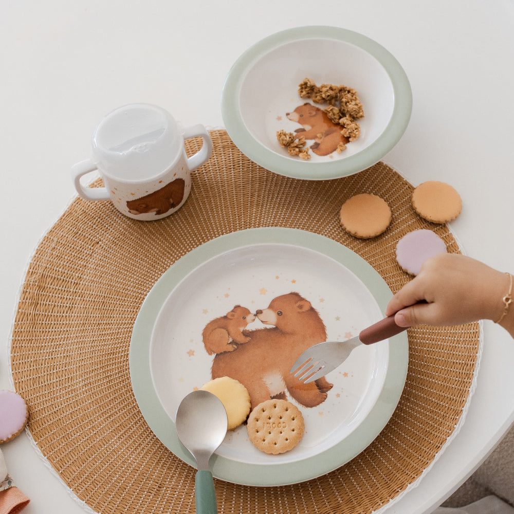 Petit Monkey melamine bord Bear and StarsMPB41-Rc