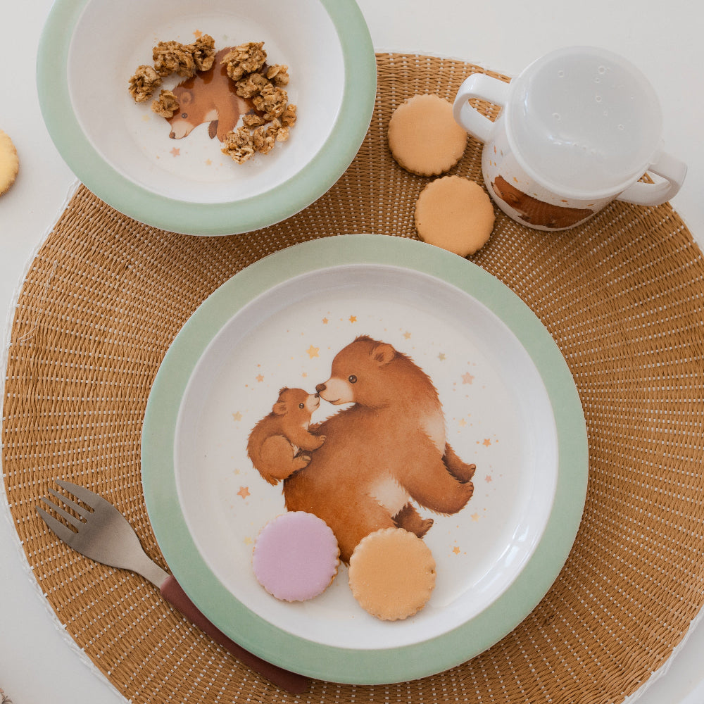 Petit Monkey melamine bord Bear and Stars MPB41-R