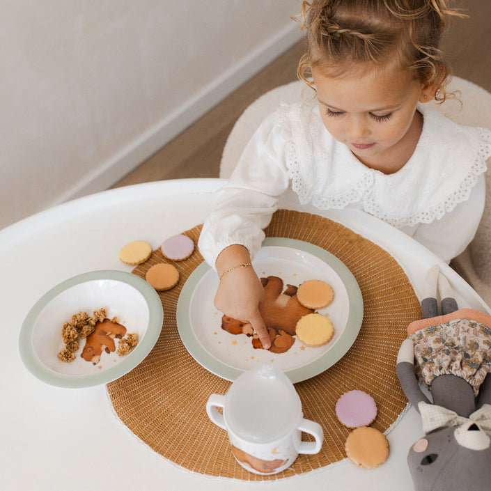 Petit Monkey melamine bord Bear and StarsMPB41-Re