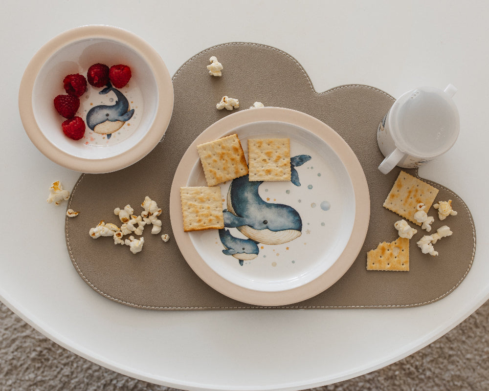 Petit Monkey melamine bord WhaleMPB39-Rd