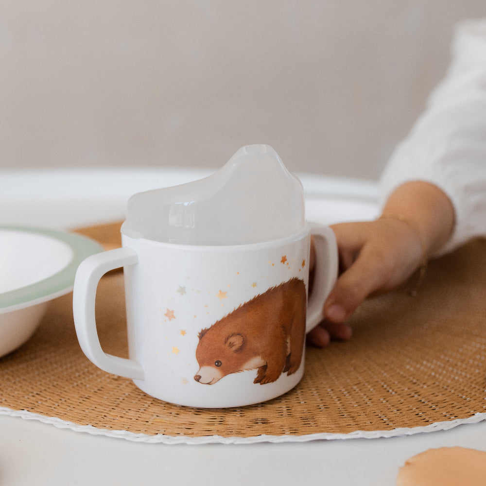 Petit Monkey melamine tuitbeker met oren Bear and Stars MCB24-R