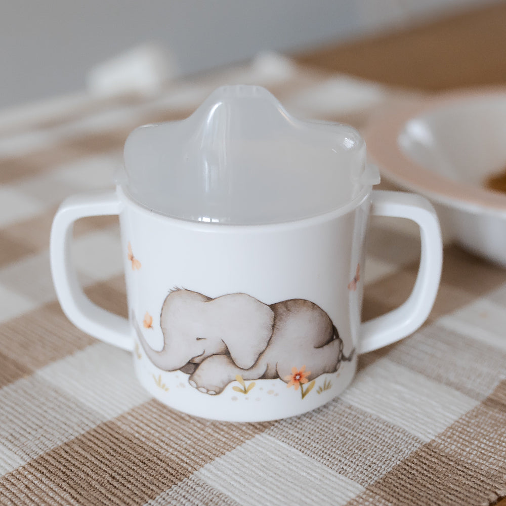 Petit Monkey melamine tuitbeker met oren Elephant kopen