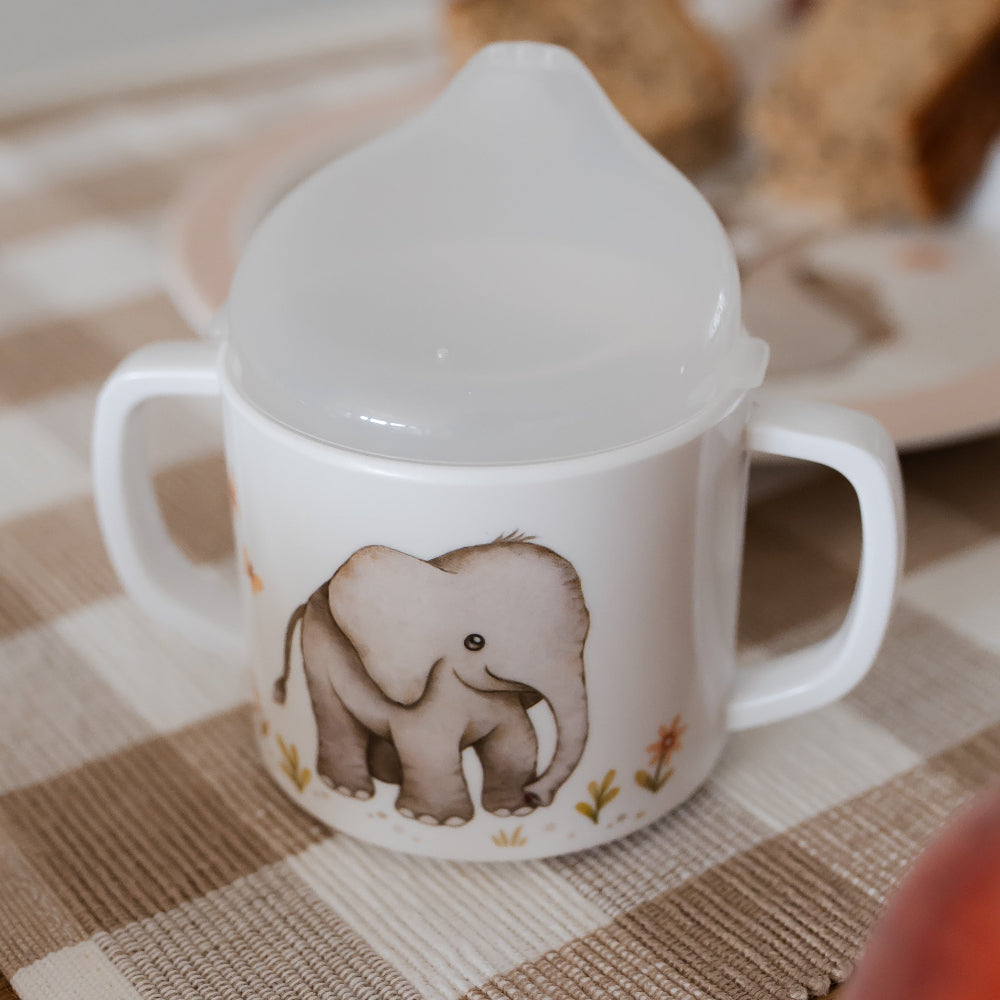Petit Monkey melamine tuitbeker met oren Elephant 8719244226924