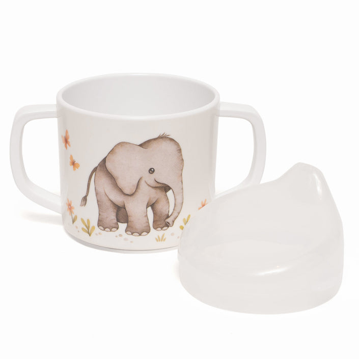 Petit Monkey melamine tuitbeker met oren ElephantMCB23-Rd
