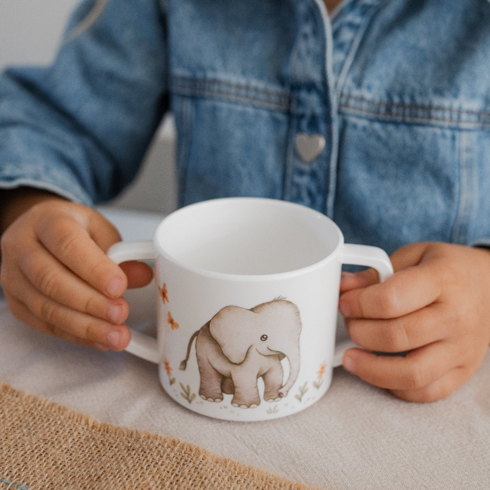Petit Monkey melamine tuitbeker met oren Elephant 100% melamine