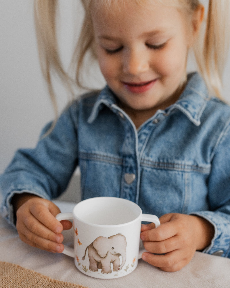 Petit Monkey melamine tuitbeker met oren Elephant