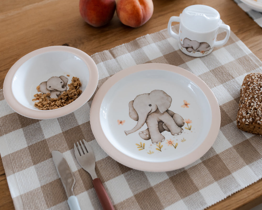 Petit Monkey melamine tuitbeker met oren Elephant