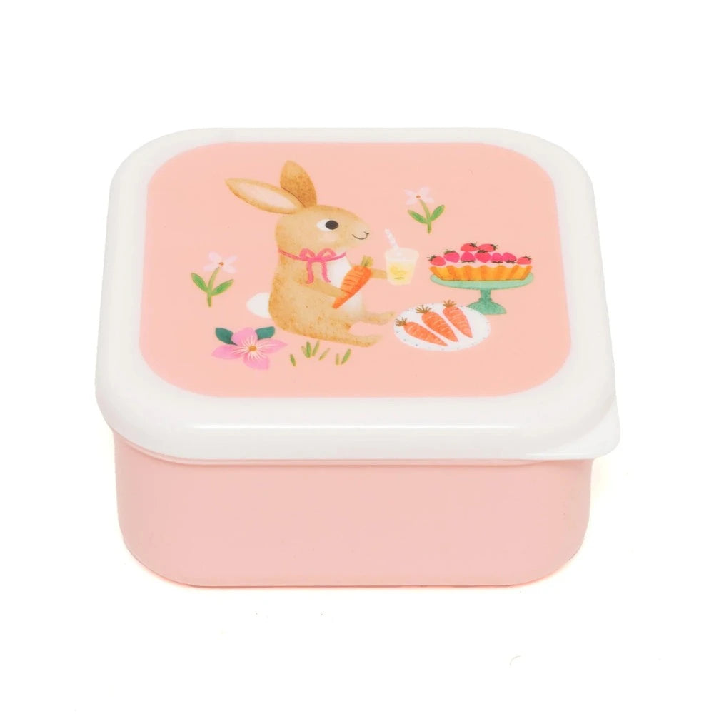 Petit Monkey snackbox set animals picnic 12 x 12 cm