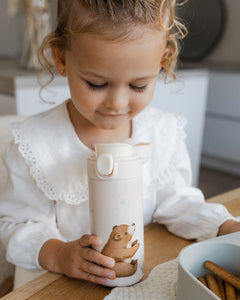 Petit Monkey stainless steel drinkfles BearVSB6-R