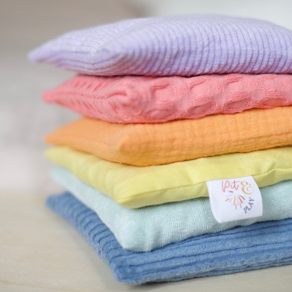 Pit and Play pittenzakjes Pastel set 6 stks 6 mnd+
