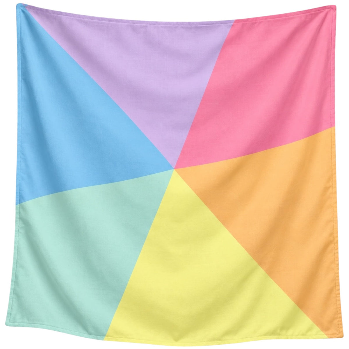 Pit and Play speeldoek pastel colorblock XXL 120 x 120 cm