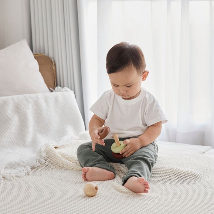 Plan Toys stapeltoren modern rustic 1jr+
