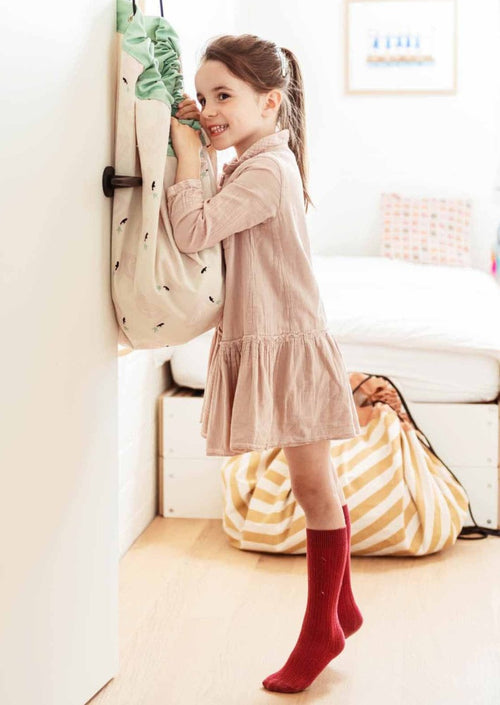 Play & Go opbergzak en speelkleed stripes mustard