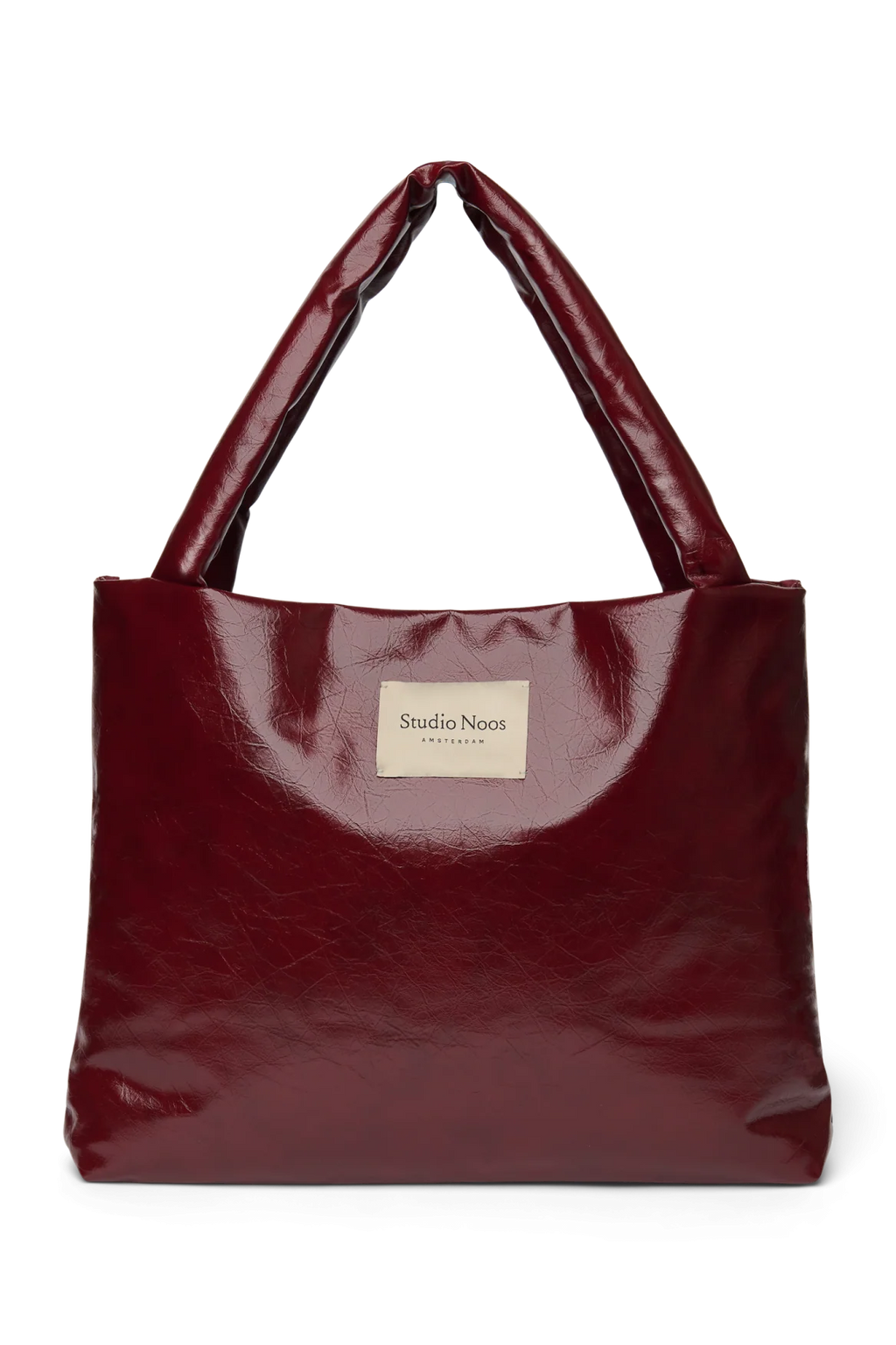 Studio Noos vegan leather mom bag burgundy 6151921899854