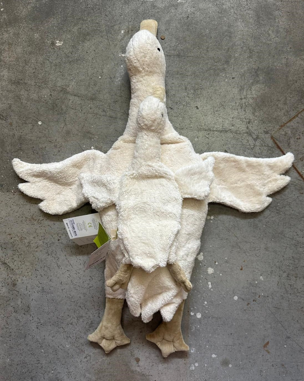 Senger Naturwelt warmte knuffel gans wit groot 2 mnd+